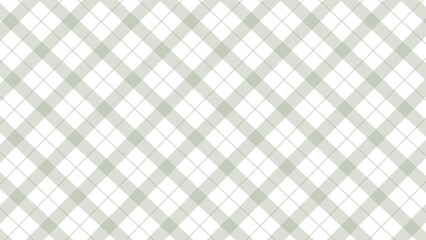 Green diagonal checkered seamless pattern in white background