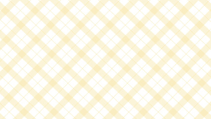 Yellow diagonal checkered seamless pattern in white background