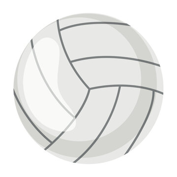 Vector cartoon image of a sports ball. The concept of sports, hobbies and competitions. A useful activity. A bright element for your design.