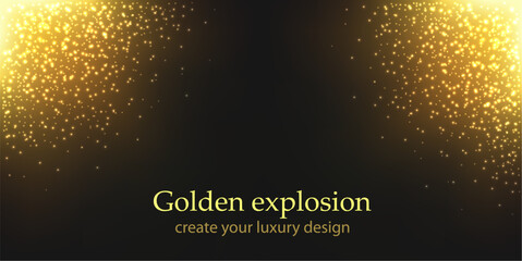 Silver/gold explosion background
