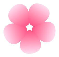 Pink flower illustration
