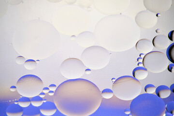 Transparent abstract background with oil circles.