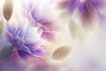 Soft purple flowers with a blurred background, suitable for serene greeting cards and wallpapers.