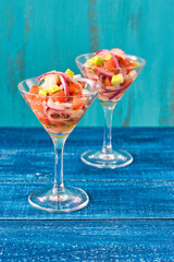 Mexican Ceviche
メキシコ料理のセビーチェ
