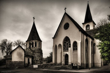 Fototapeta na wymiar small church