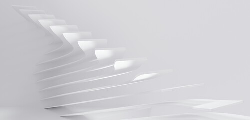 staircase isolated on white - 580332908