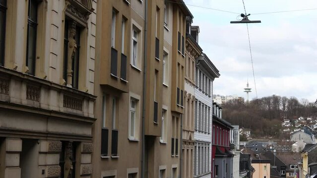 the cityscape of wuppertal in germany 4k 30fps video