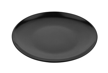 Black plate on transparent png