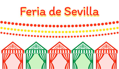 Obraz premium Feria de Abril de Sevilla banner