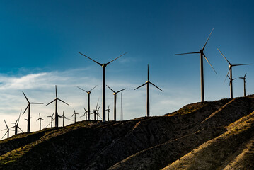 Wind farm in the desert.