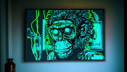 screen with alpha monkey