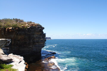 cliff and sea