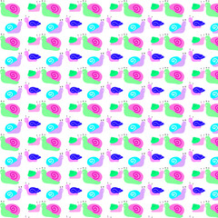 Colourful snail pattern