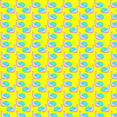 Obraz na płótnie Canvas 3d colourful snail pattern