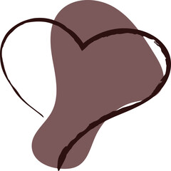 Hand drawn heart icon