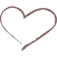 Hand drawn heart icon