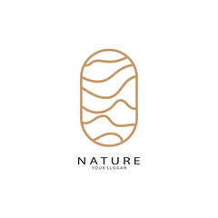 Nature vector logo. with trees, rivers, seas, mountains, business emblems, travel badges, ,ecological health,