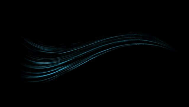 Blue cold wind flow effect, alpha channel