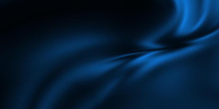 Liquid Curve Line On Dark Blue Abstract Background