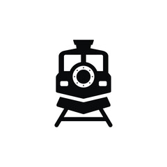 Train icon isolated on white background
