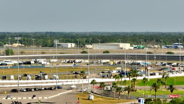 Aerial panorama Daytona International Speedway Florida USA