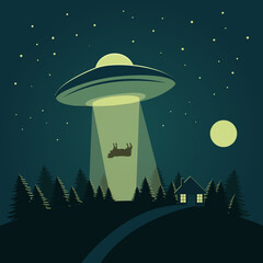 ufo in the night