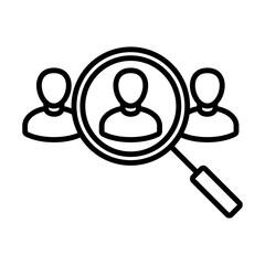 Human Resource Icon Logo Design Vector Template Illustration Sign And Symbol Pixels Perfect