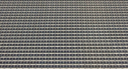 Amazing.Aerial view floating solar cell power plant with solar cell generate the electric on the lake, Floating solar panels and cell platform on the water ecological energy, Alternative renewable.