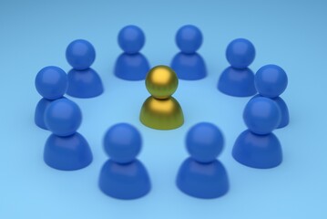 market strategy, marketing plan, 3d illustration