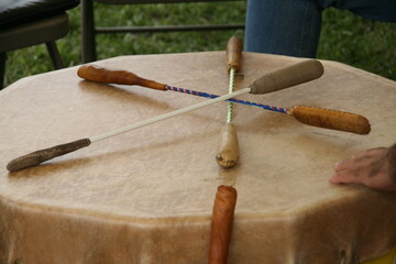 Native american culture drum