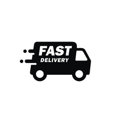 Car delivery icon isolated on white background