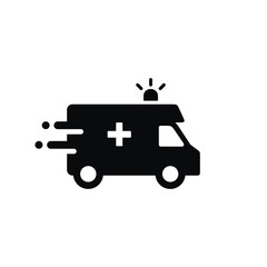 Ambulance icon isolated on white background
