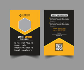 Corporate ID Card Template Design