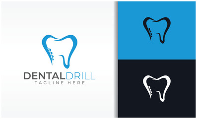 Dental drill logo