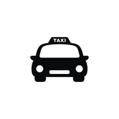 Taxi icon isolated on white background