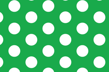 abstract white polka dots on green background pattern texture.