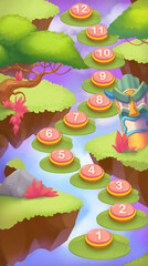 mobile game level map
