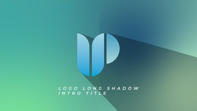 Logo Long Shadow Intro Title