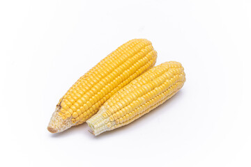 Sweet corn isolated on white background