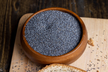 large number of poppy seeds on the table during cooking
