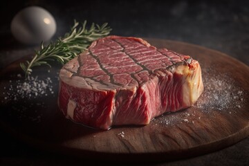 Juicy steak of meat. Fast food, delicious food.