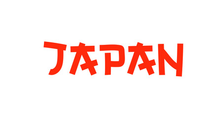 Japan travel set typography, symbol of Japan ,Vector illustration EPS 10