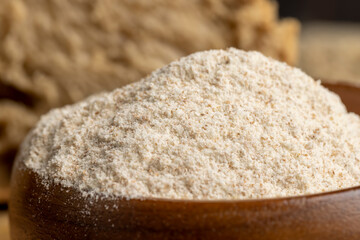 Wheat flour with bran for cooking bread