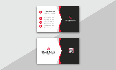 Modern Business Card, Creative and Clean Business Card Template, modern business card template, Luxury business card design template, Personal visiting card, Futuristic business card design