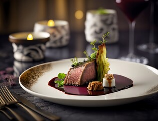 Fine Dining Experience at a Lavish Restaurant