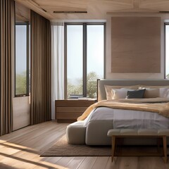 A serene and relaxing bedroom 2_SwinIRGenerative AI
