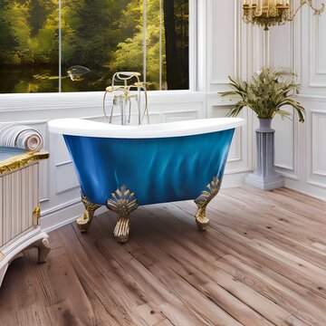 A Luxurious Clawfoot Tub 1_SwinIRGenerative AI