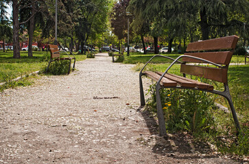 Bench to sit in the park
