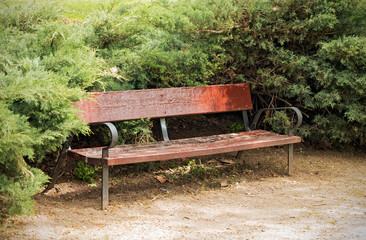 Bench to sit in the park