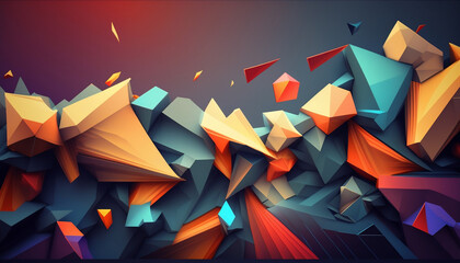 Geometric Style Colorful Patterns Abstract Desktop Wallpaper